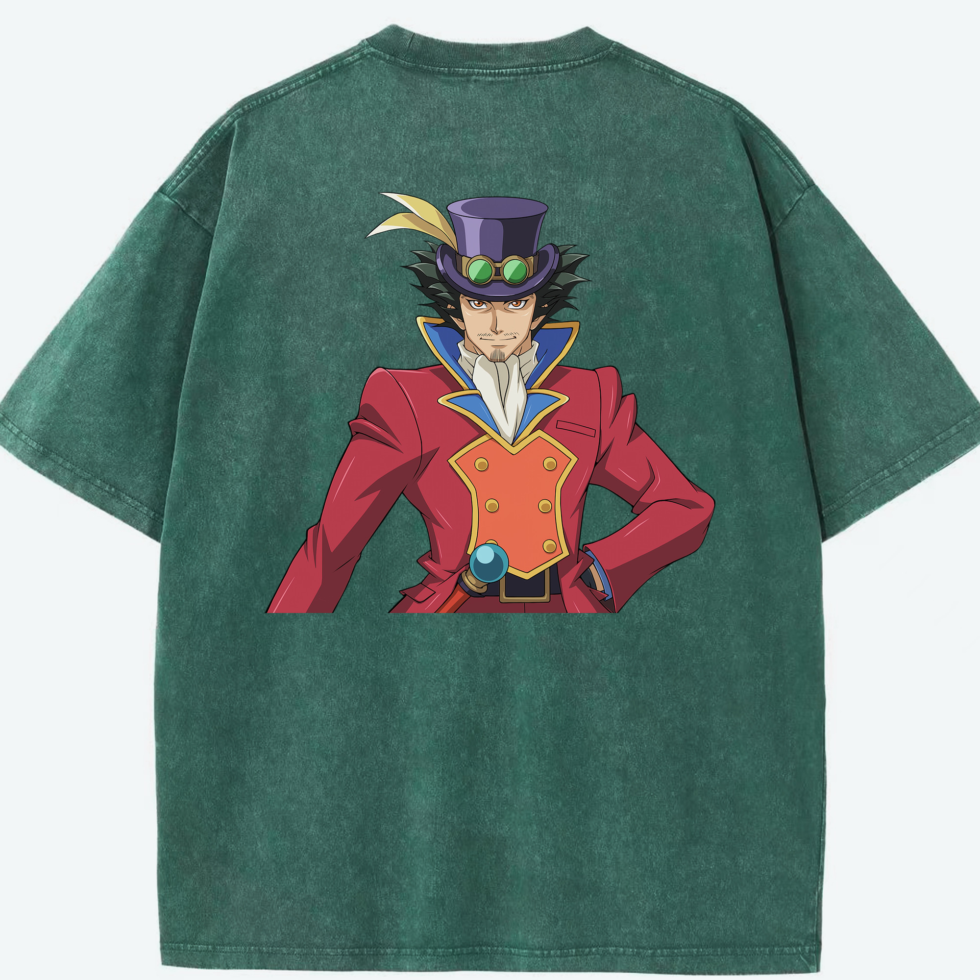 （画像用） 遊☆戯☆王 Yu-Gi-Oh! 綿100% ヴィンテージ風 半袖Tシャツ（背面プリント）